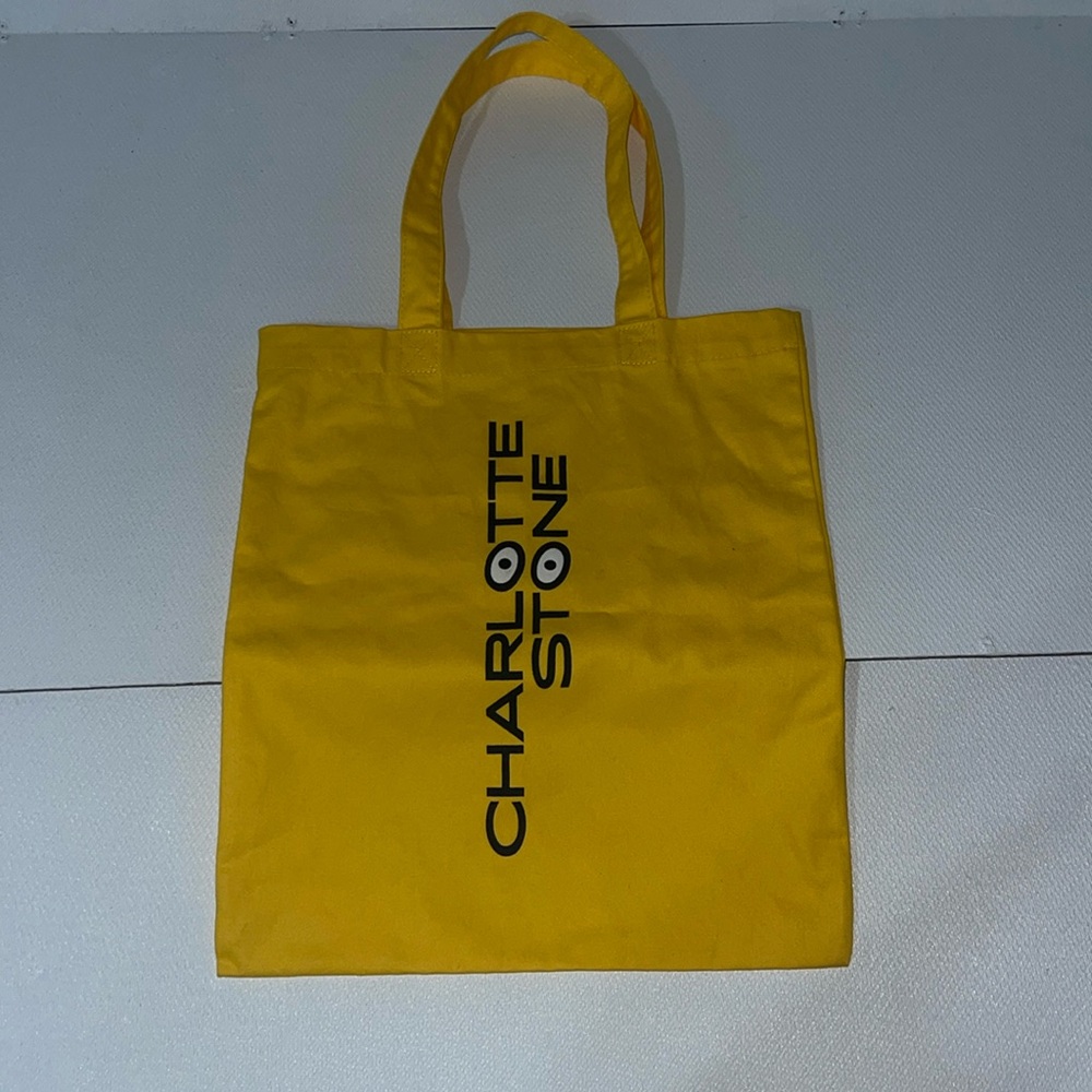 Charlotte Stone Googly Eyes Yellow Women’s Tote Bag